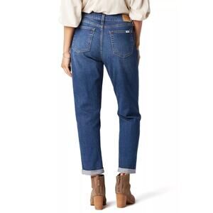 Levi Strauss Signature Levi Heritage Boyfriend Hi Rise Ankle Cuffed Jeans Sz 10